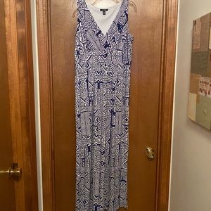 FINAL PRICE - NWOT - Blue and White Maxi